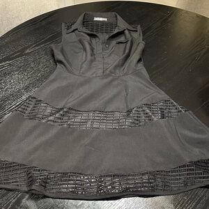 Signature Collection Dress Size S Womens Sleeveless Lace Black Small